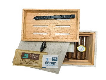 Ivory stone-look cigar box — 3