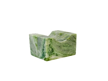 Green veined stone rest