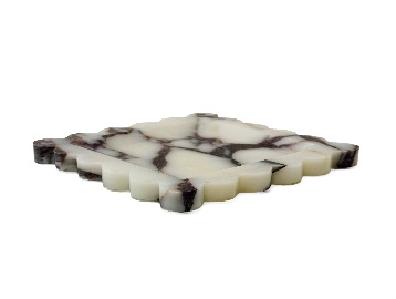 White-and-grey sculpted ashtray