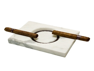 White square ashtray with round bowl — 2